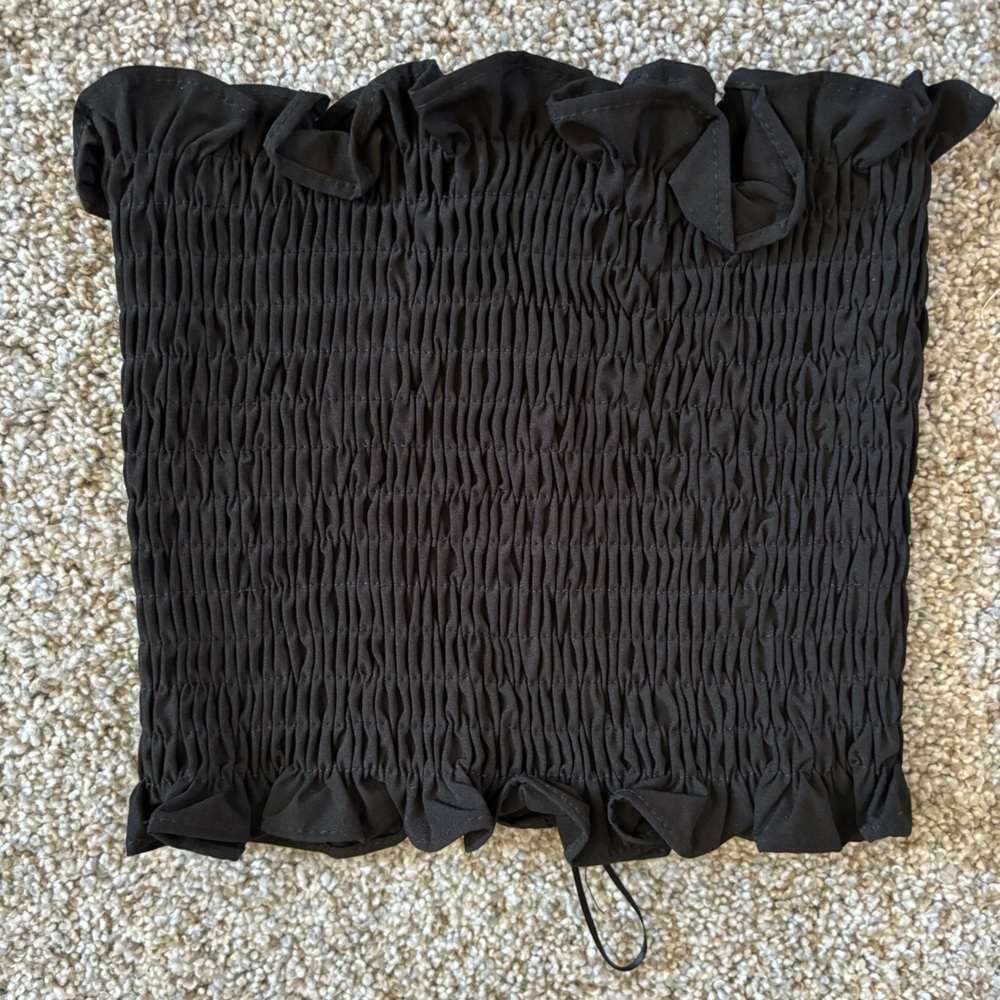 Black stretch tube top